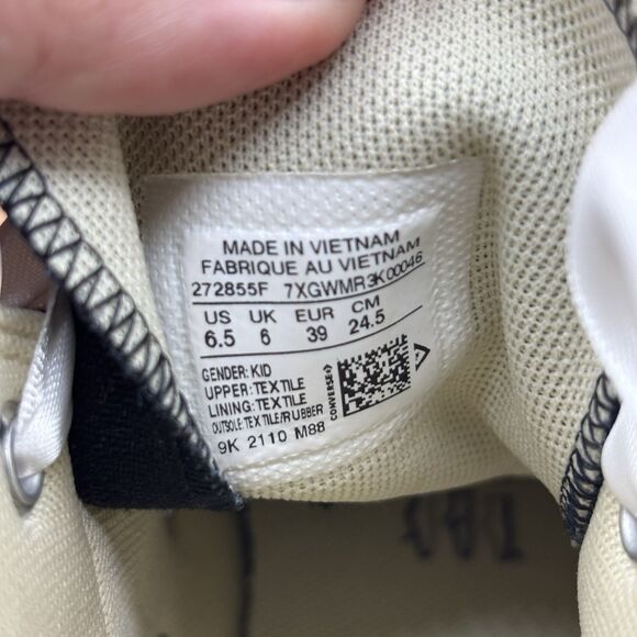 Converse All Star Chucks Custom Bling Wedding High Sneaker Kids 6.5/ Women’s 8 - Picture 8 of 10